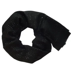 Black Mesh Window Cashmere Scarf