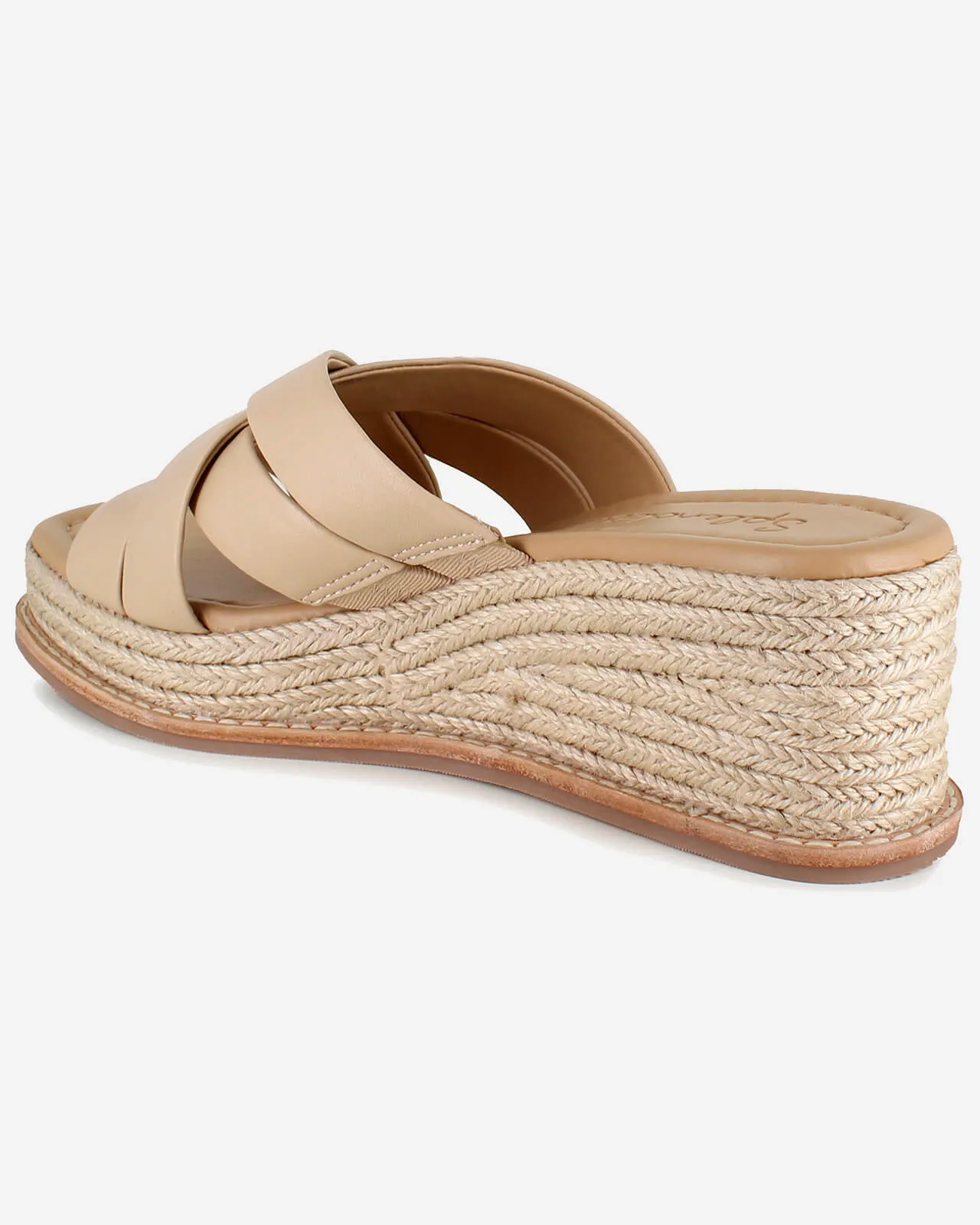 Delliny Wedge in Almond