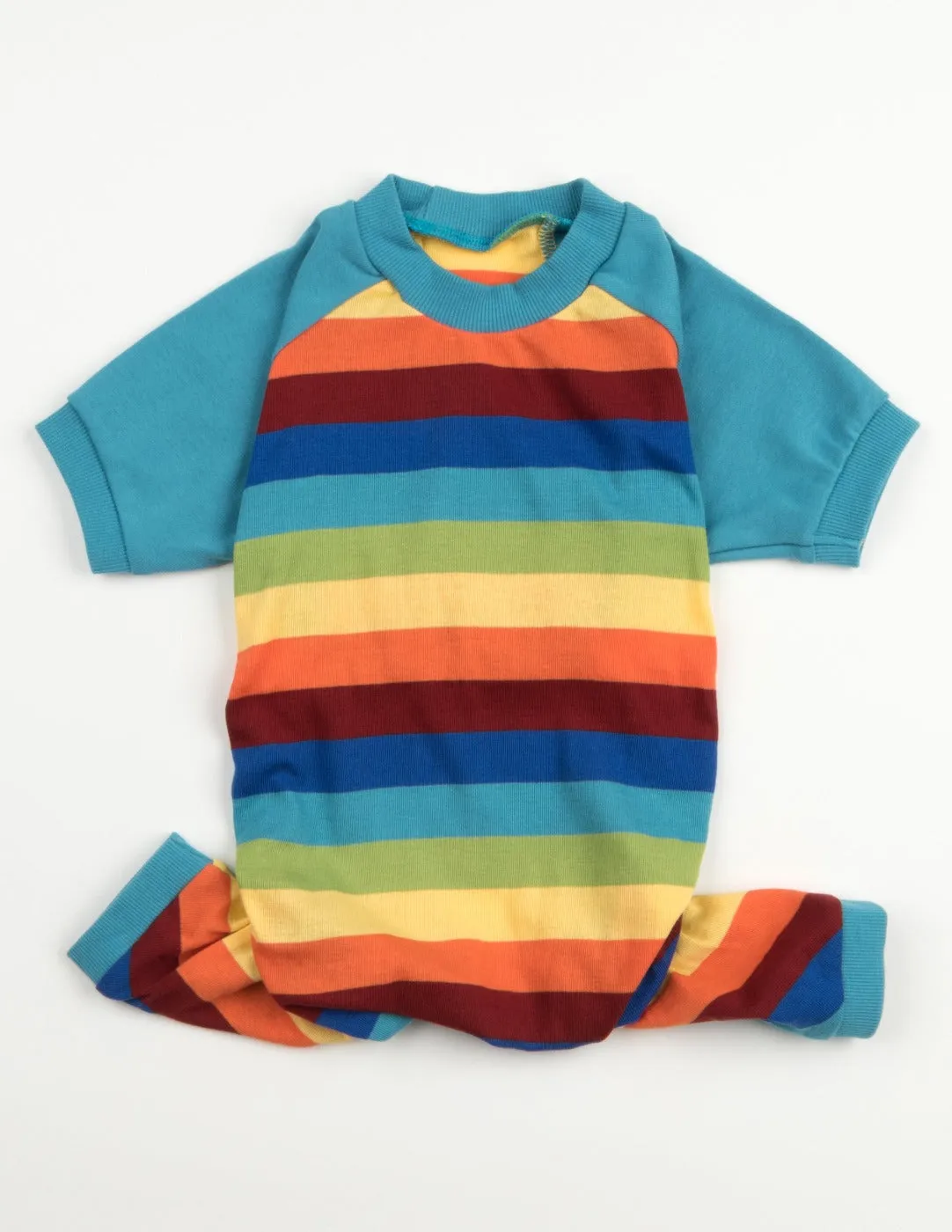 Dog Cotton Rainbow Boy Stripes Pajamas