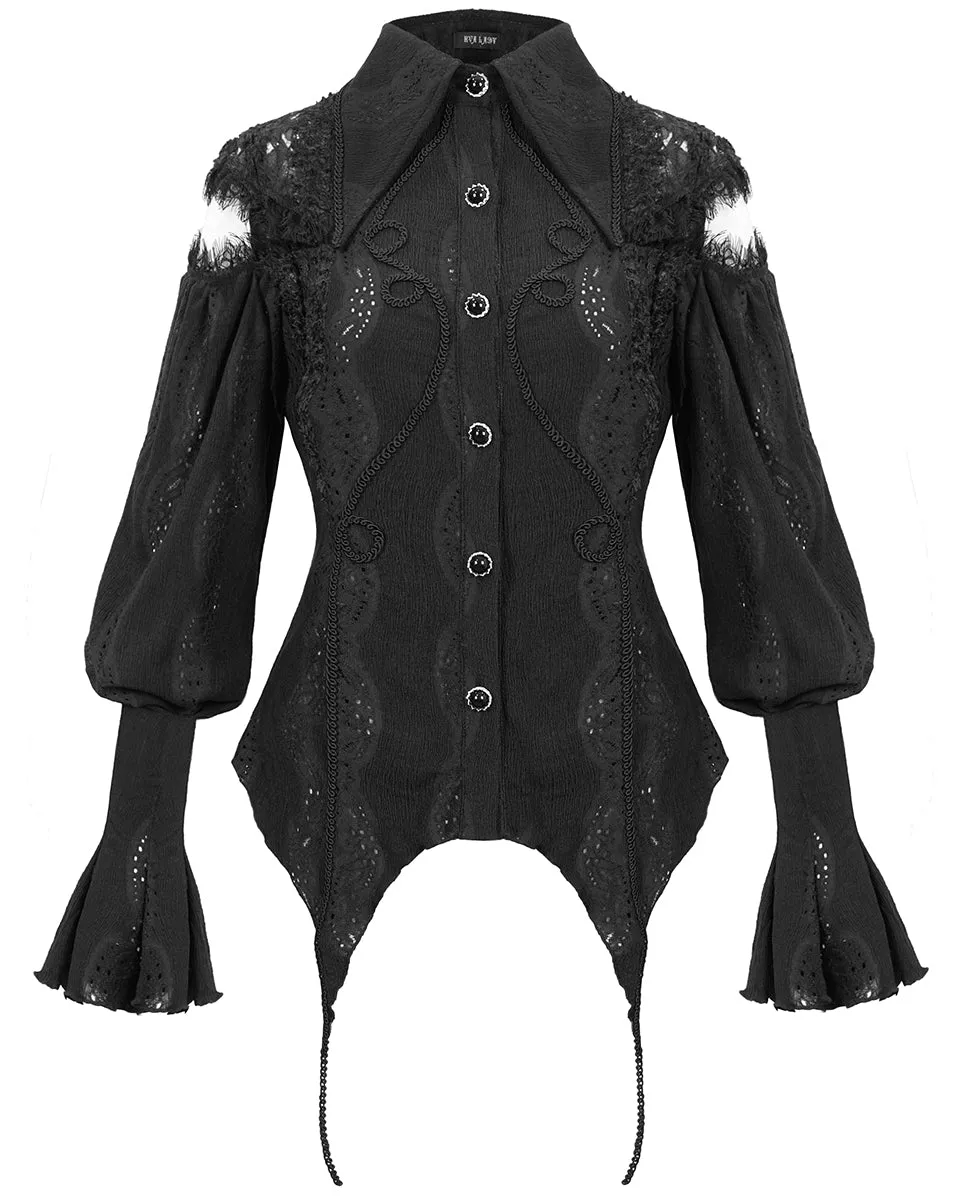 Eva Lady Genevieve's Yearning Womens Gothic Blouse Top