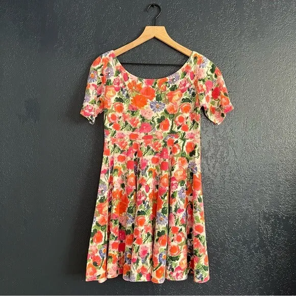 Express Vintage  Floral Babydoll 90s Mini Dress