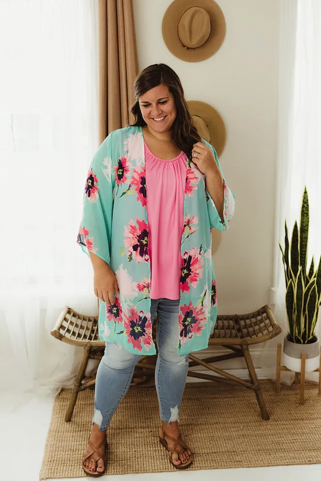 Floral Doby Cardi