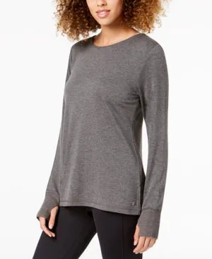 Ideology Womens Cutout-Back Gradient Top