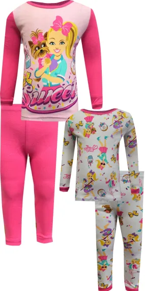 JoJo Siwa Sweet Treats 4 Piece Cotton Pajama