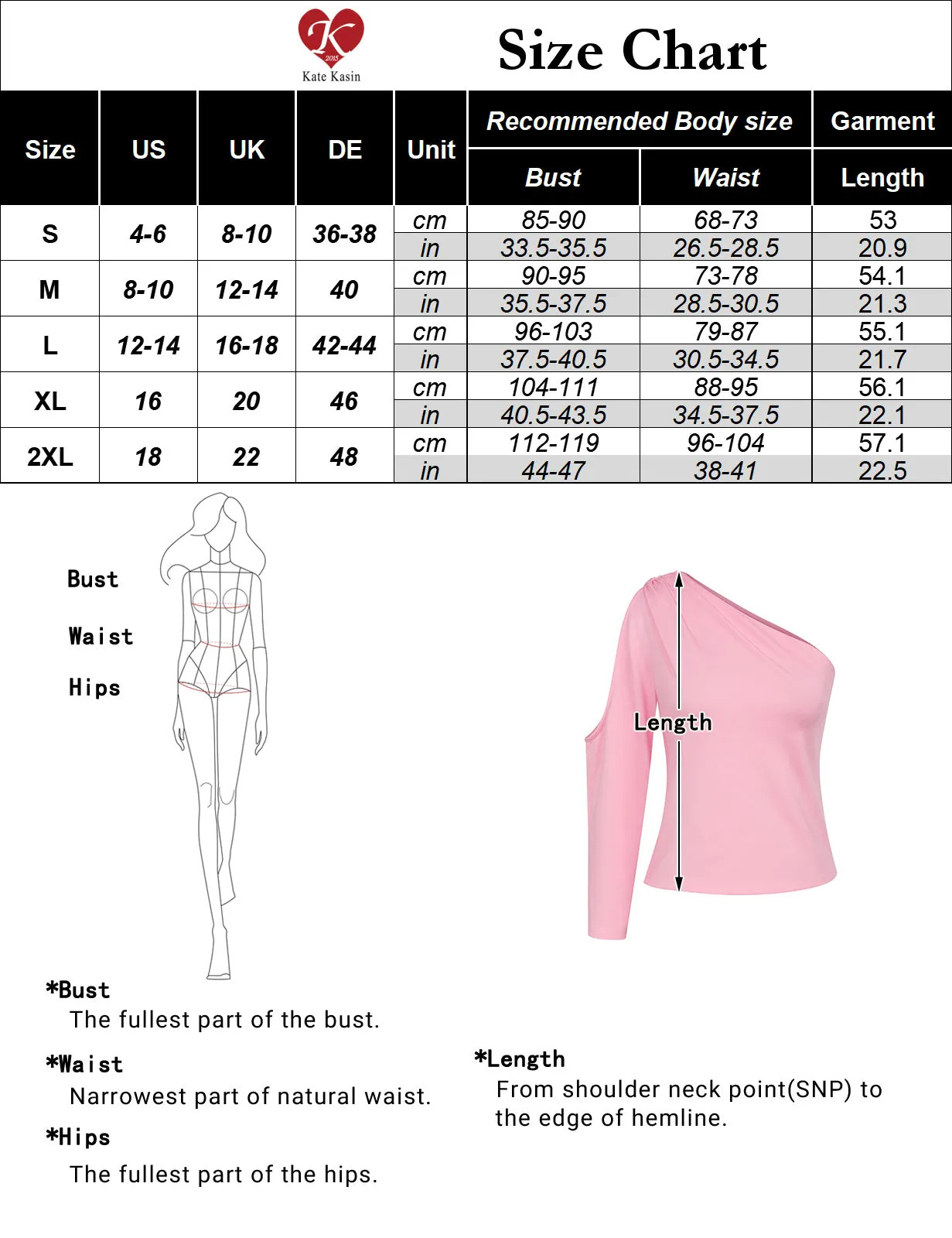 KK Women Asymmetric One-Shoulder Tops Single Long Sleeve Oblique Neck Tops