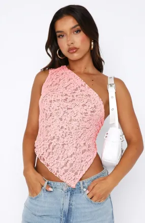 Levi -One shoulder Lace Top