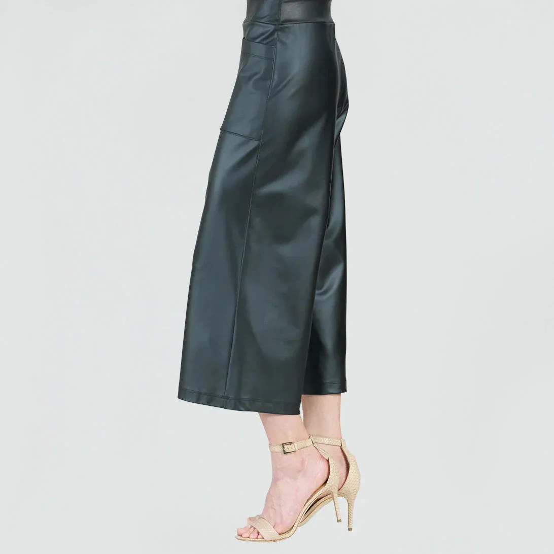 Liquid Leather Gaucho Pant