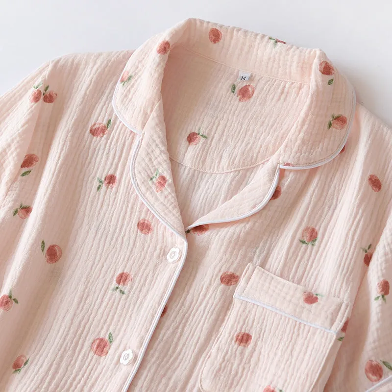 Little Peach Short Pajamas