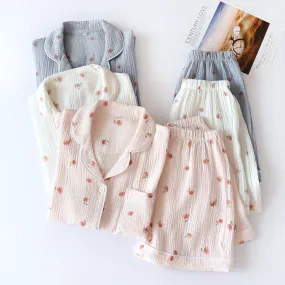 Little Peach Short Pajamas