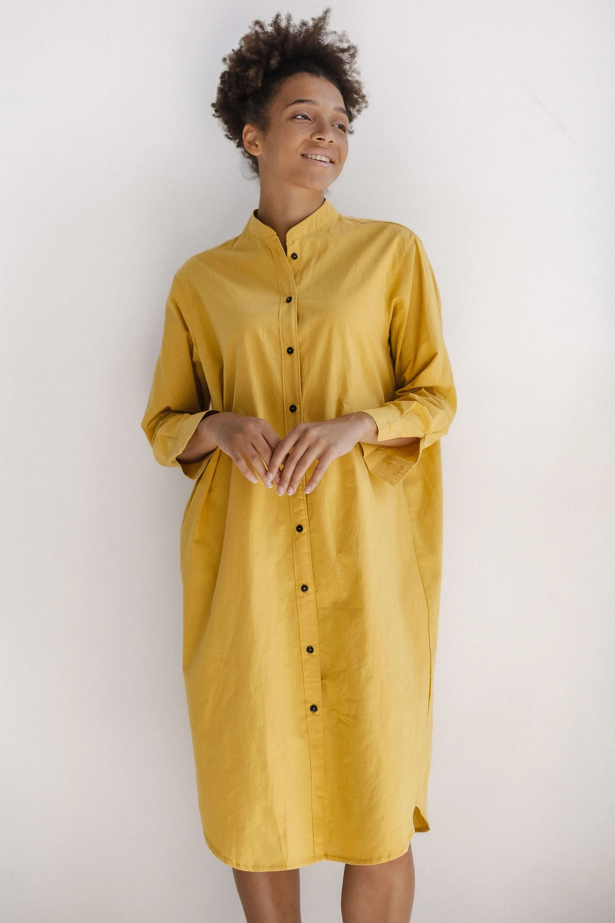 Long Sleeve Sleepdress — Ochre