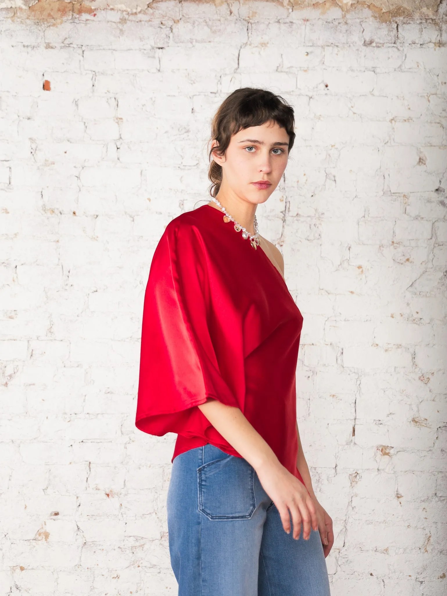 Margaret One Shoulder Top