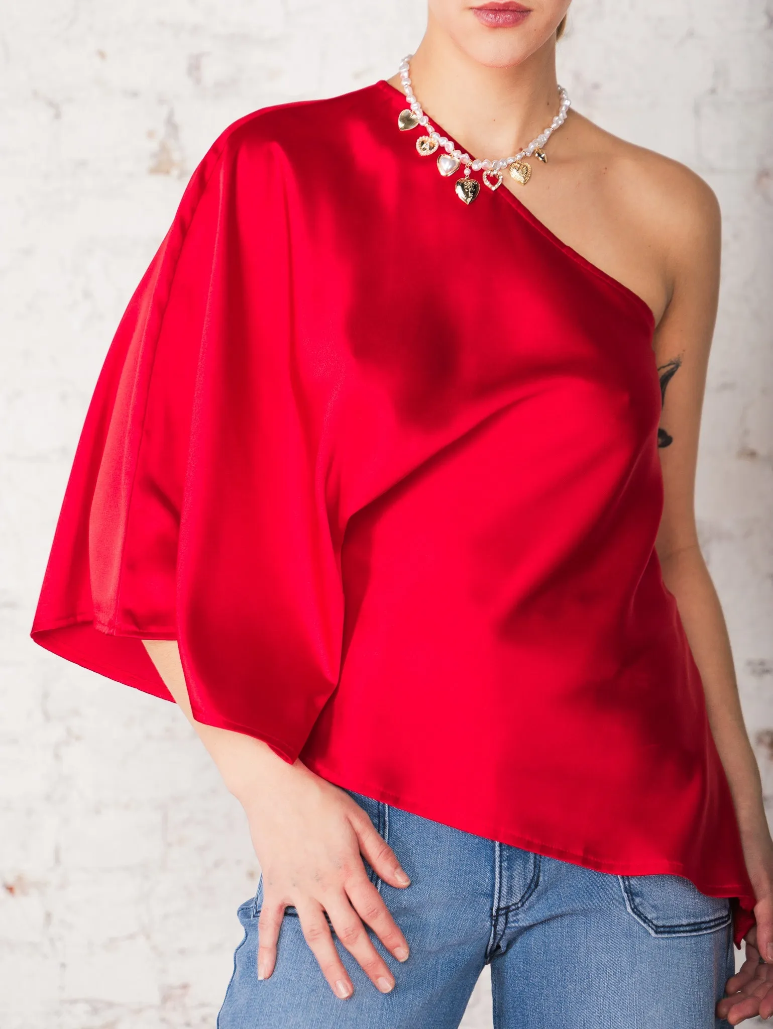 Margaret One Shoulder Top