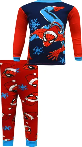 Marvel Comics Spiderman Santa Christmas Cotton Toddler Pajama