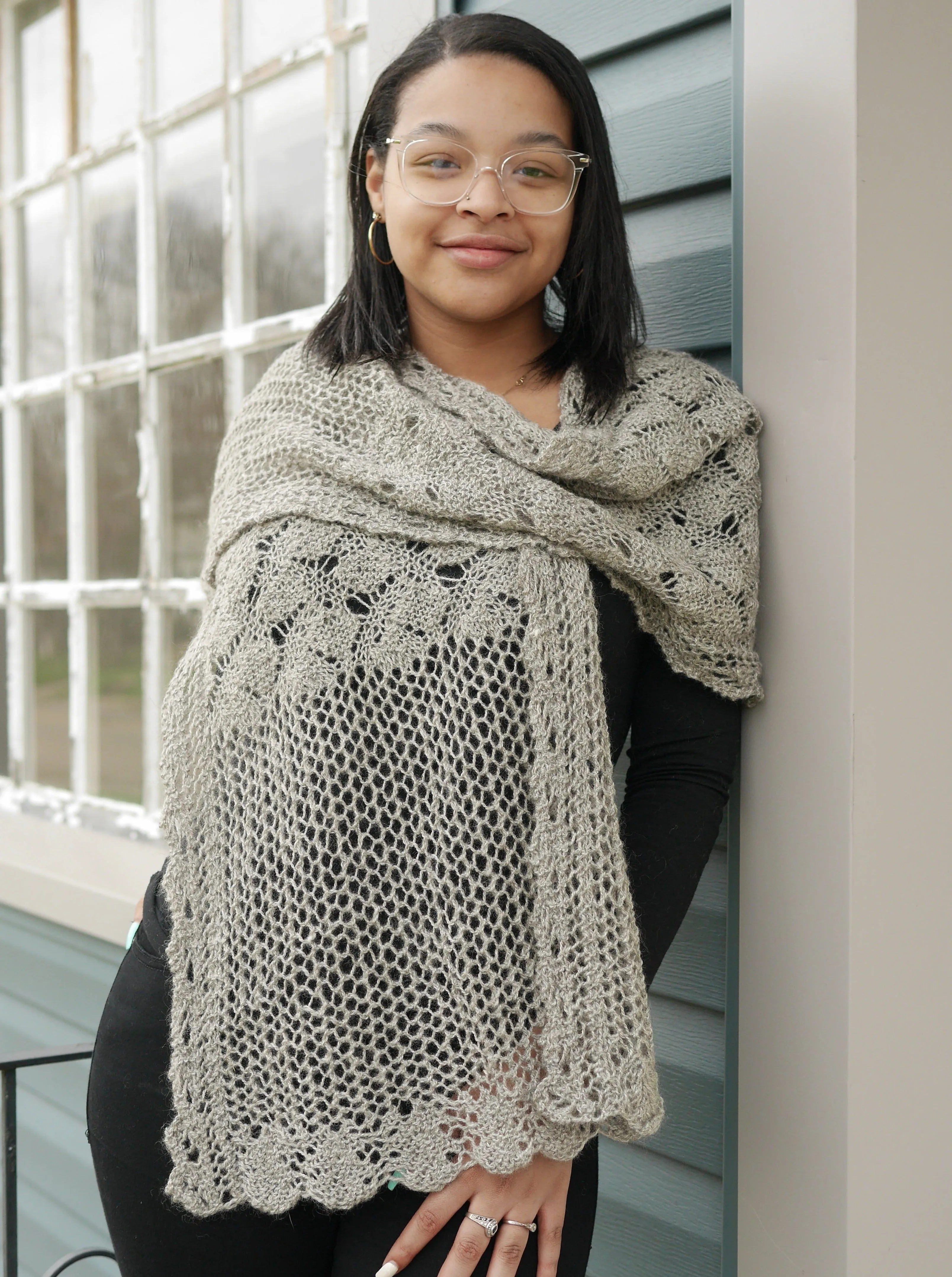 Morning Glory Wrap <br/><small>knitting pattern</small>