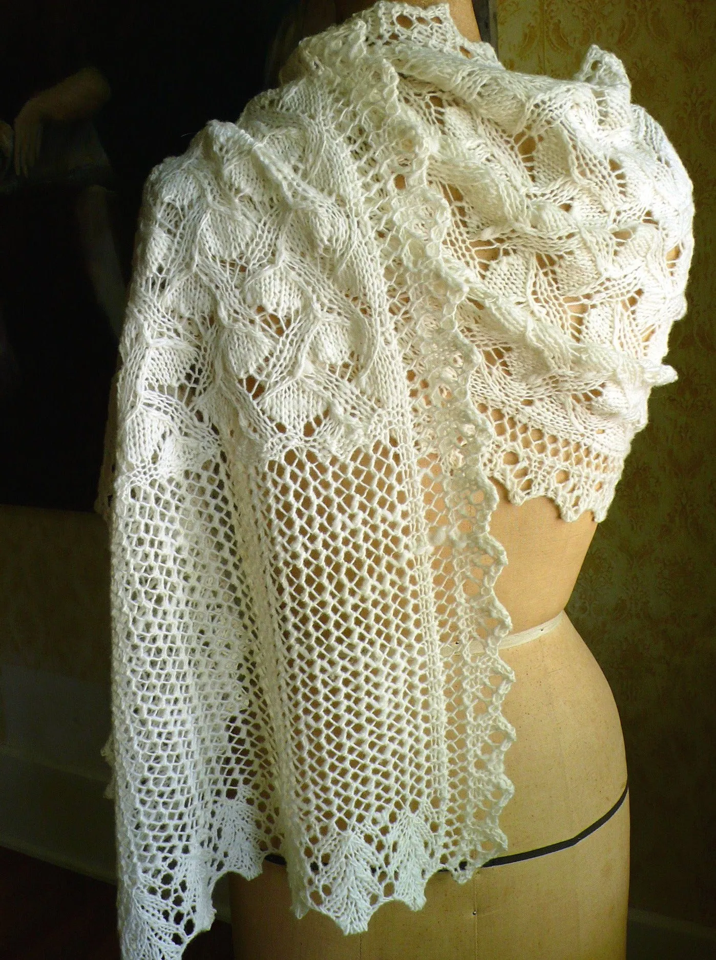 Morning Glory Wrap <br/><small>knitting pattern</small>