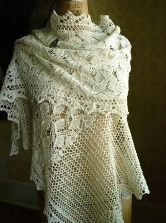 Morning Glory Wrap <br/><small>knitting pattern</small>