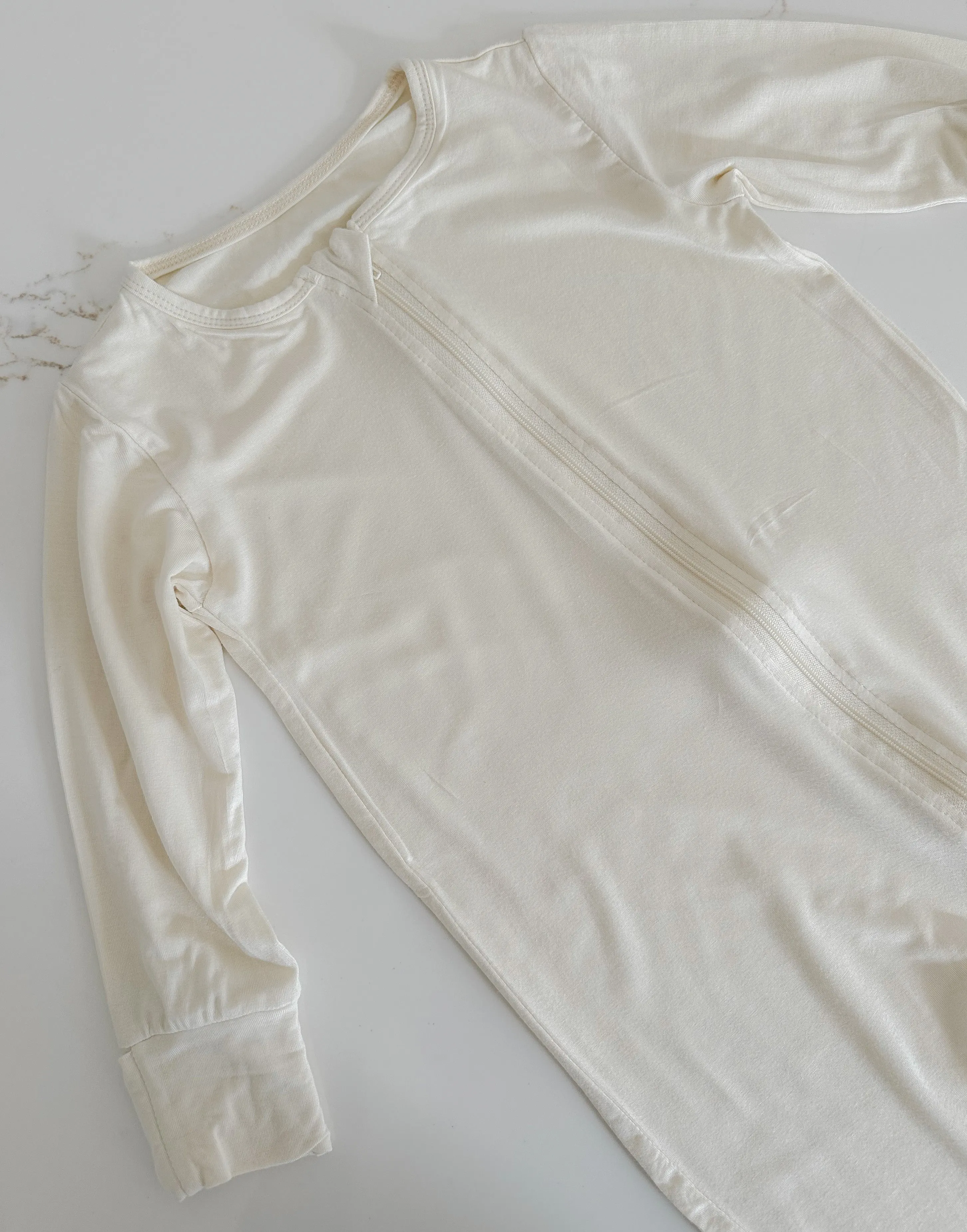 Organic Cotton Pajamas - Light Oat