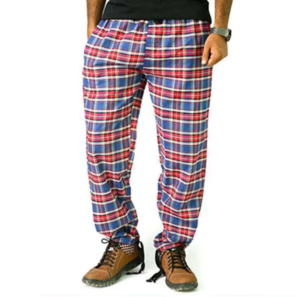 Pack Of 3 Men's Cotton Checked Pajamas