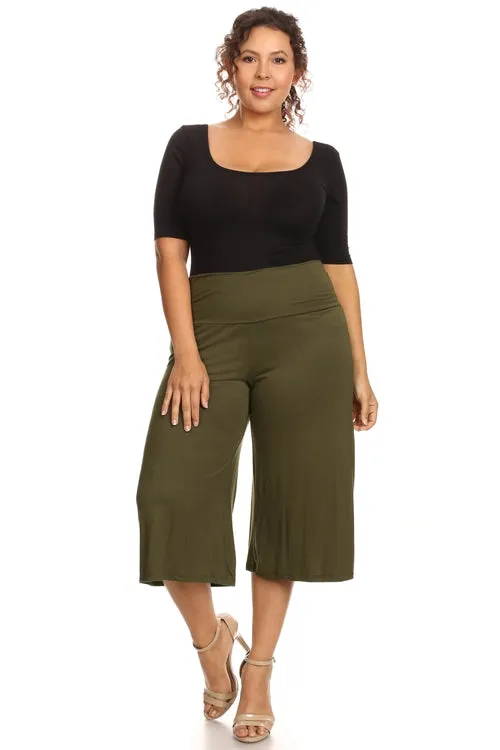 Plus Size Gaucho Pants