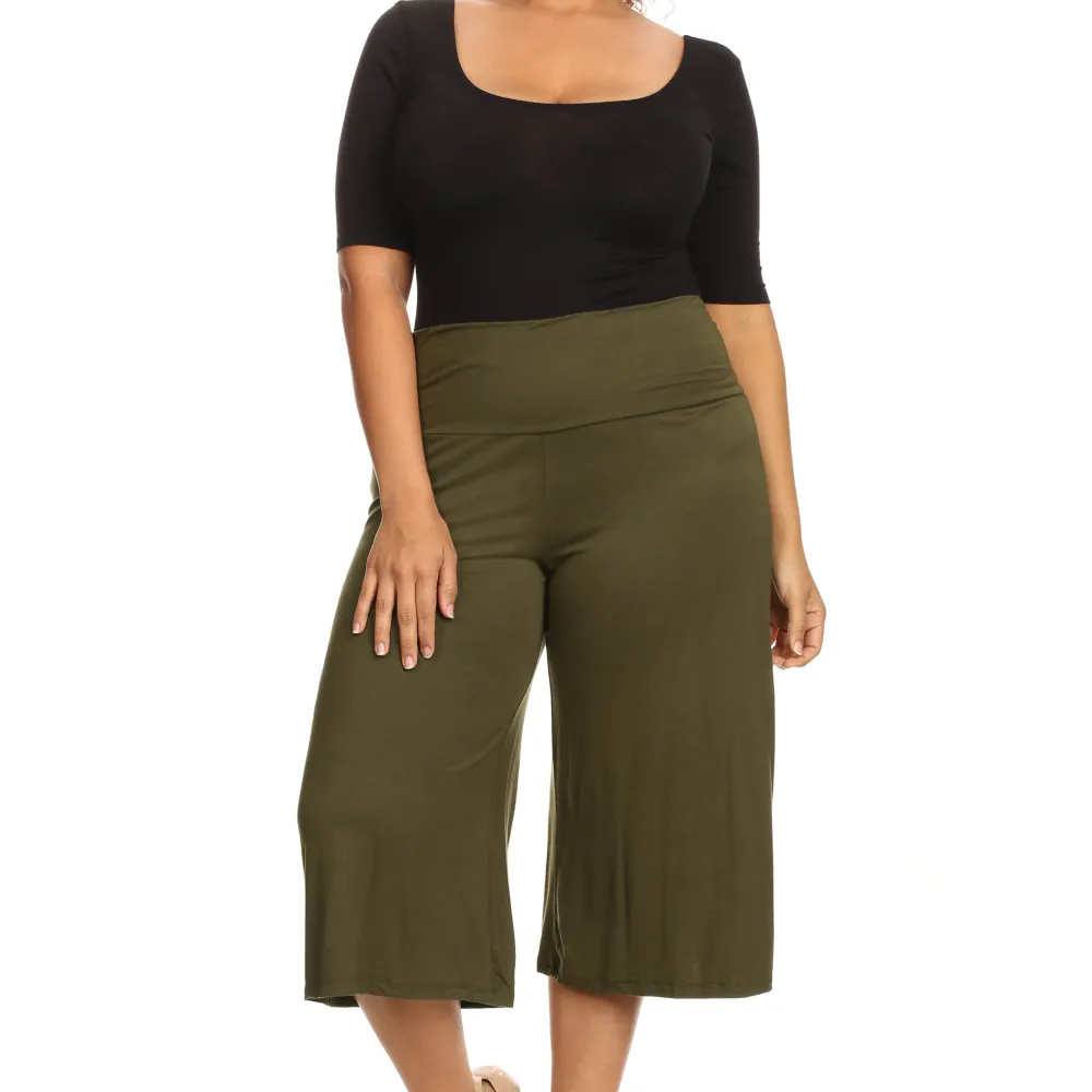 Plus Size Gaucho Pants