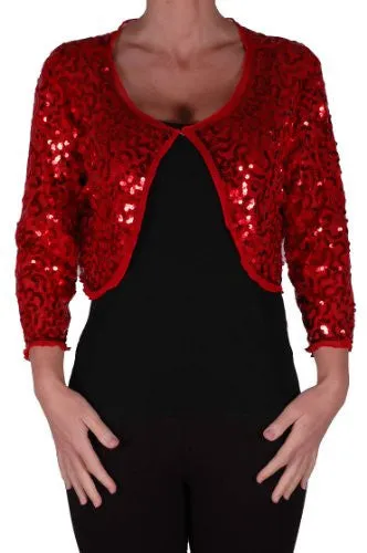 Scarlett Sequined Chiffon Long Sleeve Cardigan