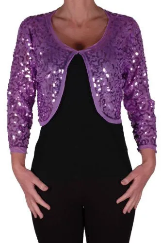 Scarlett Sequined Chiffon Long Sleeve Cardigan