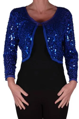 Scarlett Sequined Chiffon Long Sleeve Cardigan