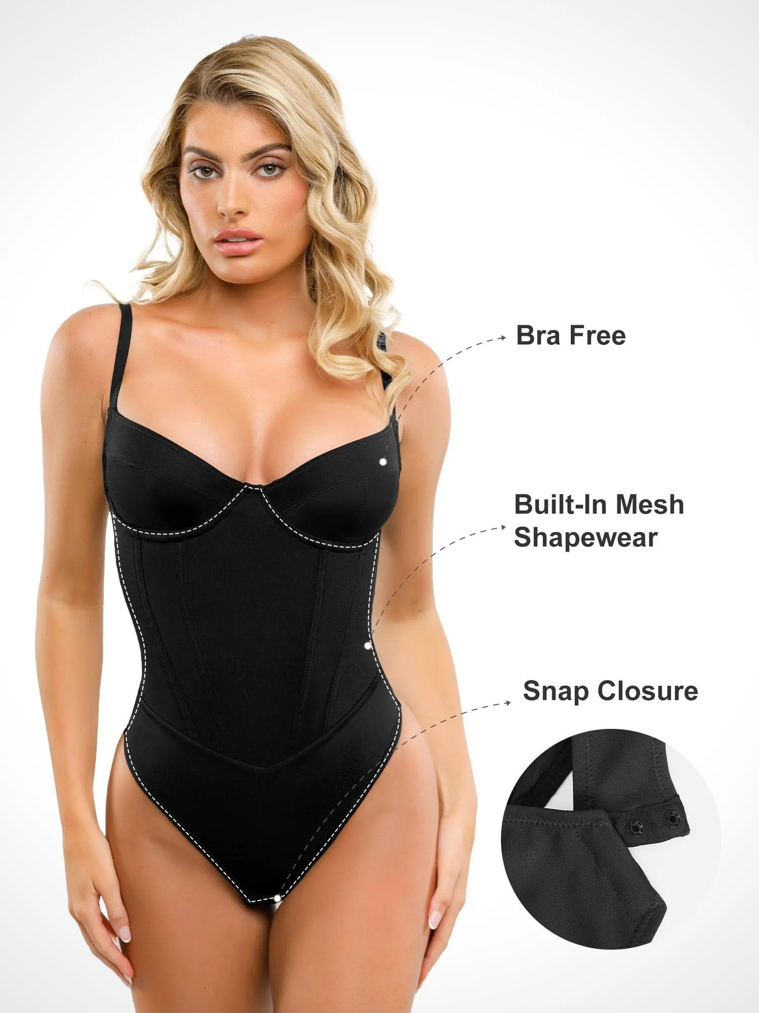 Shapewear Hourglass Corset Maxi Dress or Thong Bodysuit