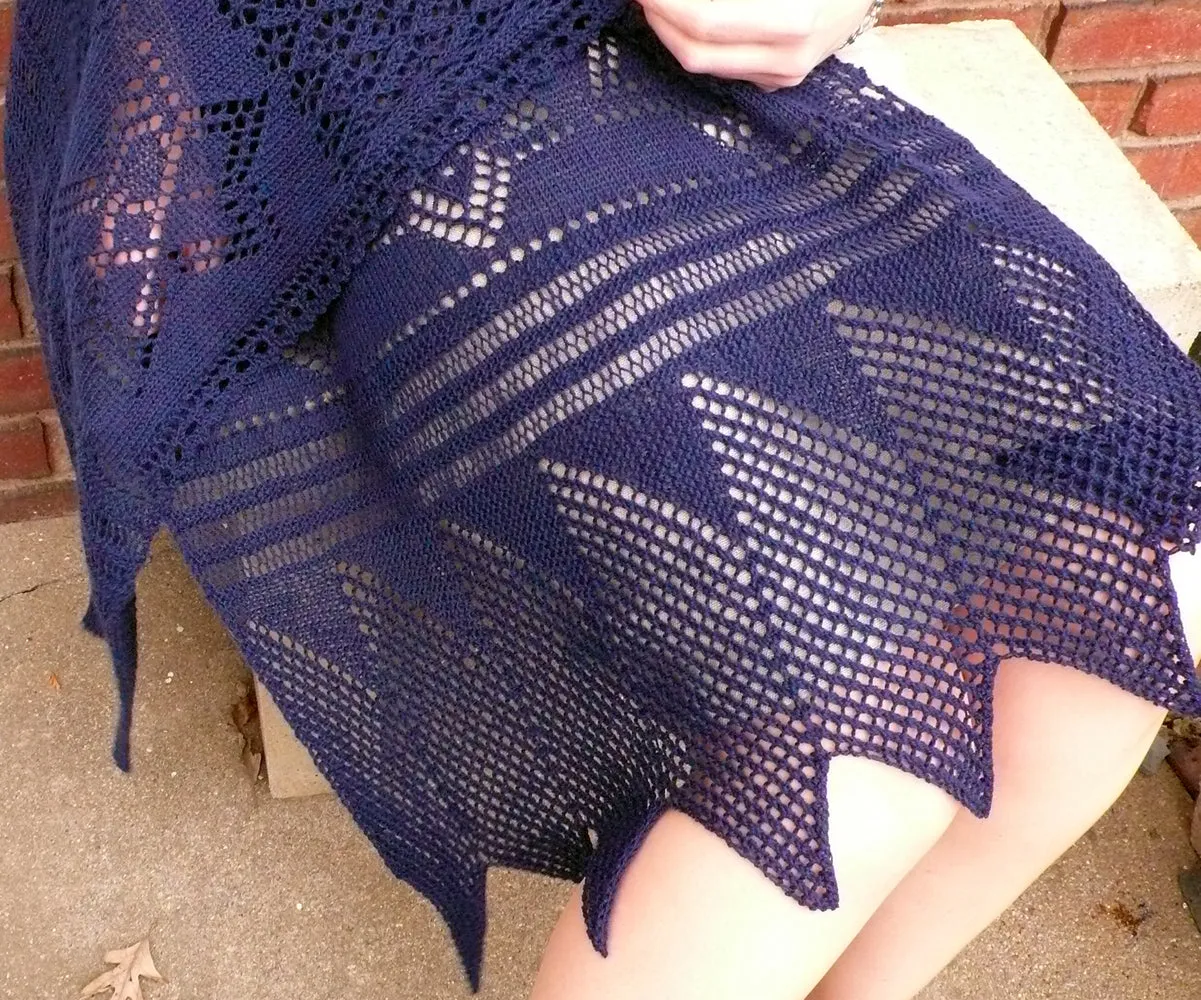 Starlight Evening Wrap <br/><small>knitting pattern</small>