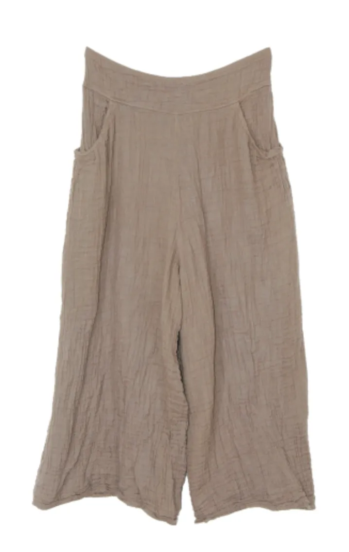 Thai Cotton Gaucho Pants