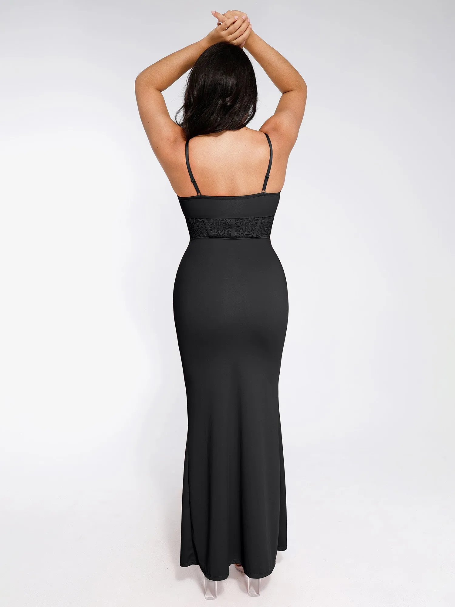 The Shapewear Dress Mermaid Hem Lace Slip Maxi