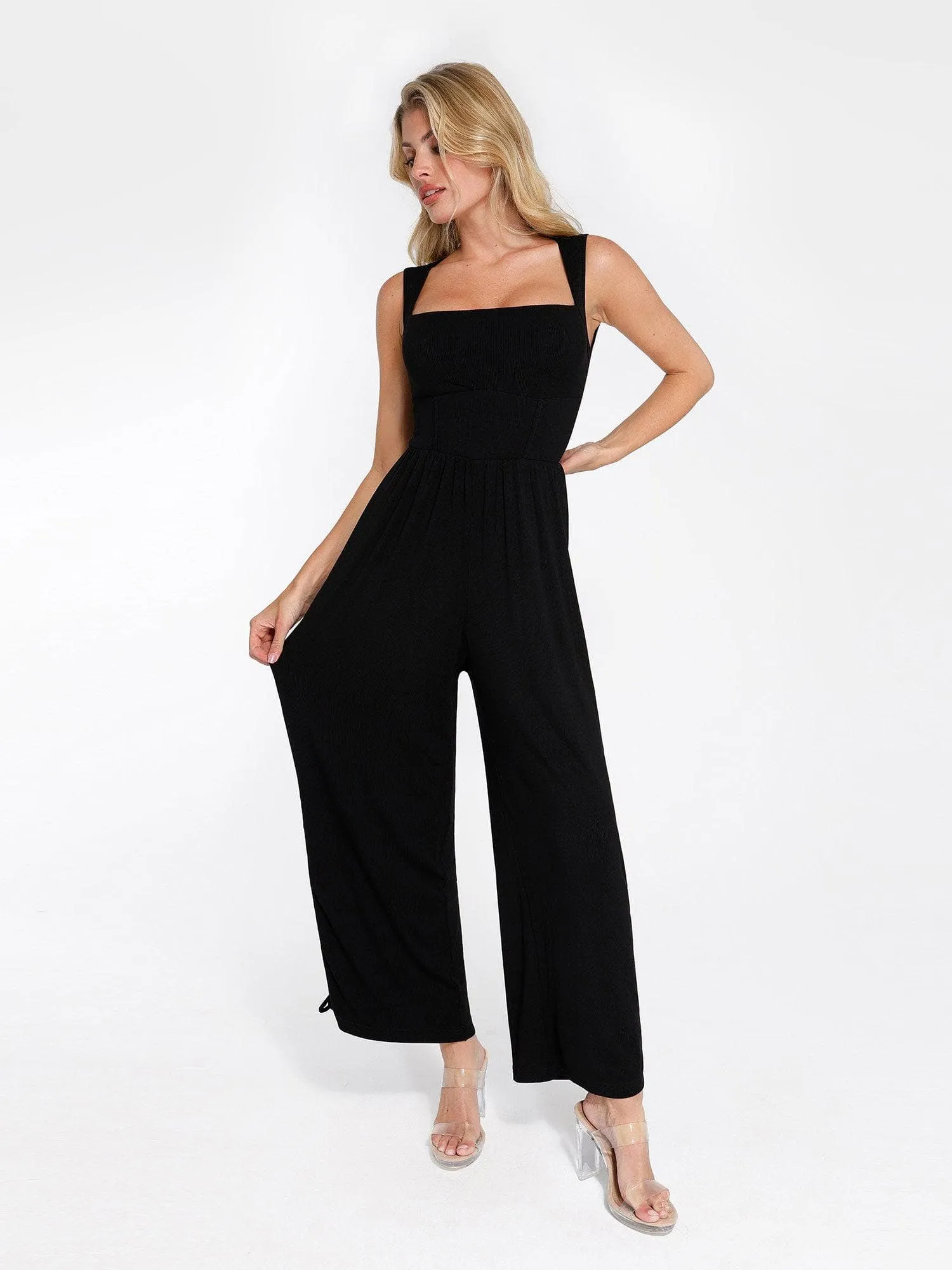 The Shapewear Jumpsuit with Adjustable Trouser Legs