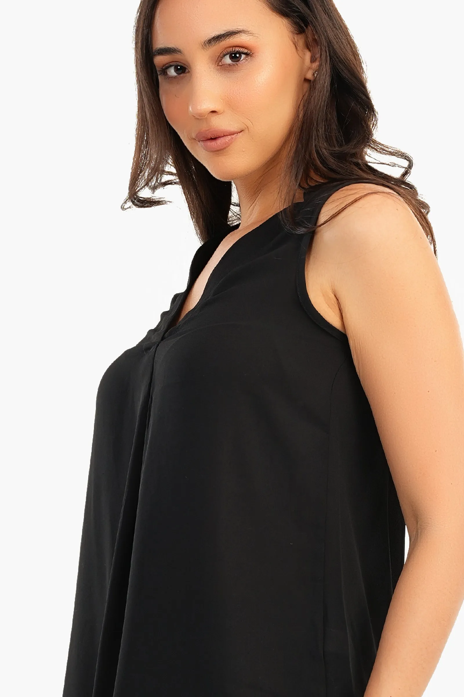 V-Neck Sleeveless Blouse