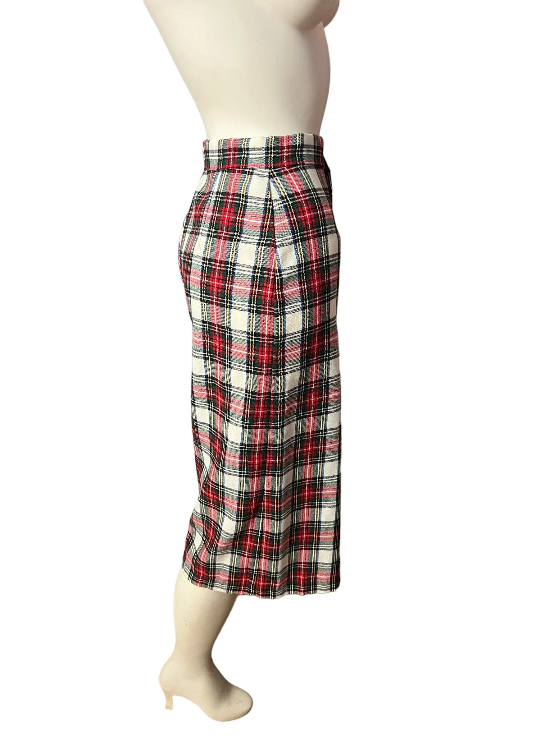 Vintage 70's plaid shorts gauchos 26