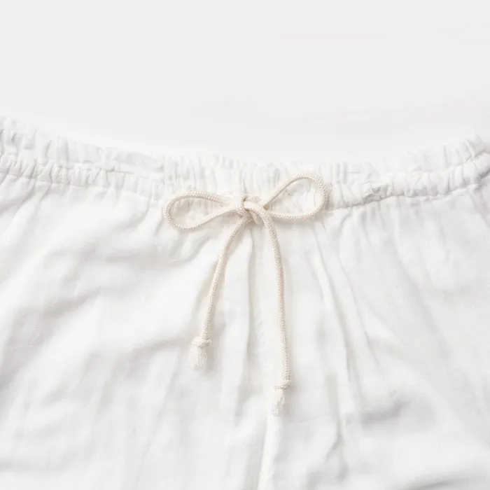 White 2 Layered Gauze Pajamas Set [Kyo Wazarashi Mensya]