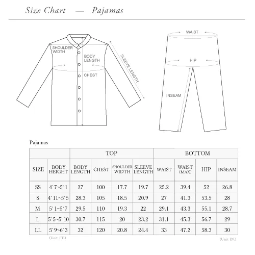 White 2 Layered Gauze Pajamas Set [Kyo Wazarashi Mensya]