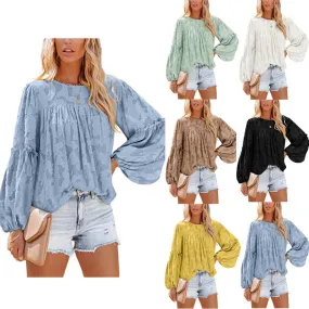 Women Chiffon Long Sleeve Shirt