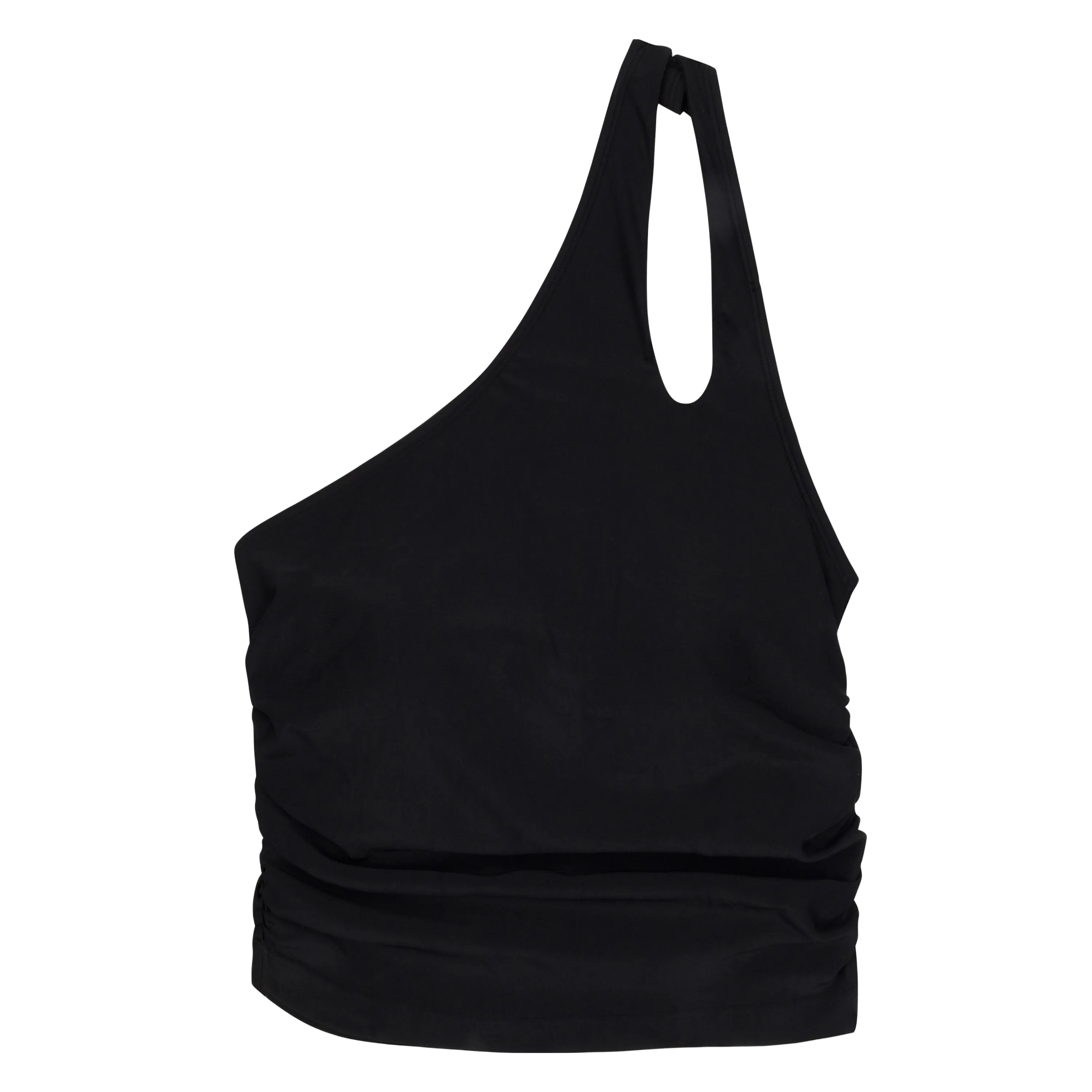 Women’s One Shoulder Crop Tankini Top | “Black”