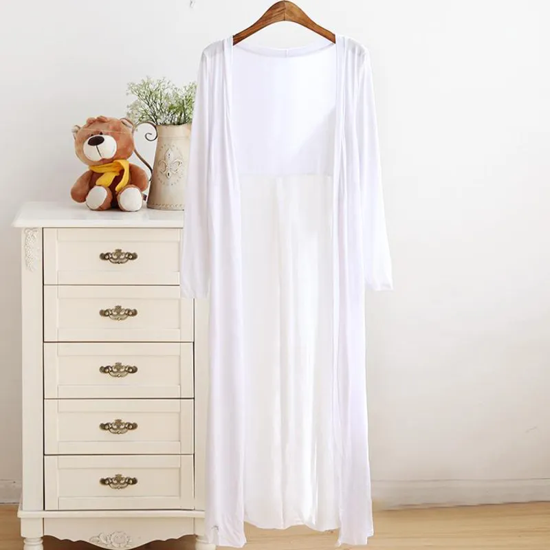 Women's Summer Casual Loose O-Neck Long Cardigan